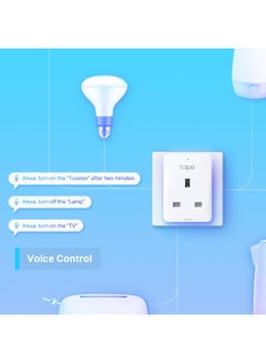 TP-LINK Tapo P100 (4-Pack) Mini Smart Wi-Fi Socket, Remote Control, Scheduling, Timer, Voice Control, Away Mode, Compact Design, and Easy Setup for Seamless Home Automation White  - Image 3