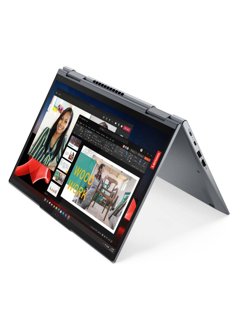 ThinkPad X1 Yoga Gen 8 2-In-1 Laptop With 14-Inch WUXGA IPS Touch Display, Core i7-1355U Processor/16GB RAM/512GB SSD/Intel Iris Xe Graphics/Windows 11 Pro English Grey