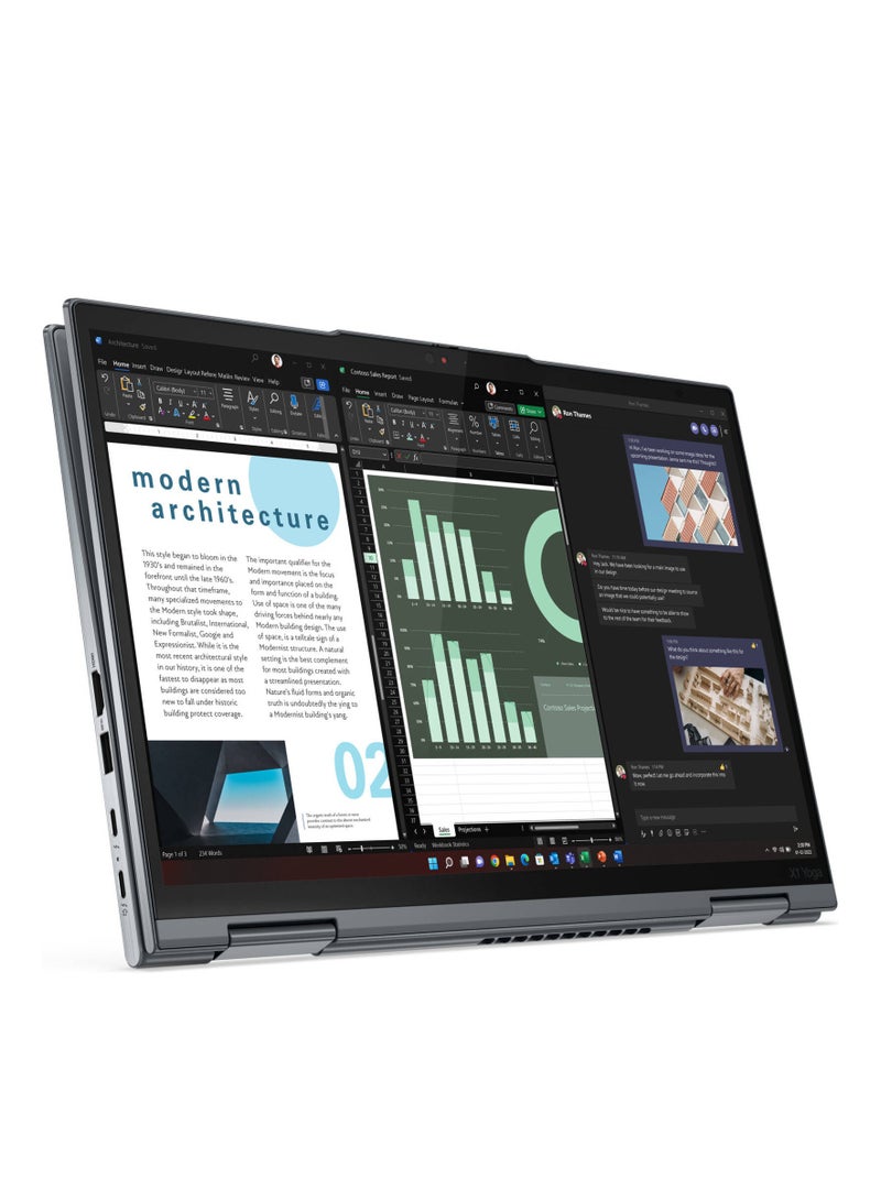 ThinkPad X1 Yoga Gen 8 2-In-1 Laptop With 14-Inch WUXGA IPS Touch Display, Core i7-1355U Processor/16GB RAM/512GB SSD/Intel Iris Xe Graphics/Windows 11 Pro English Grey