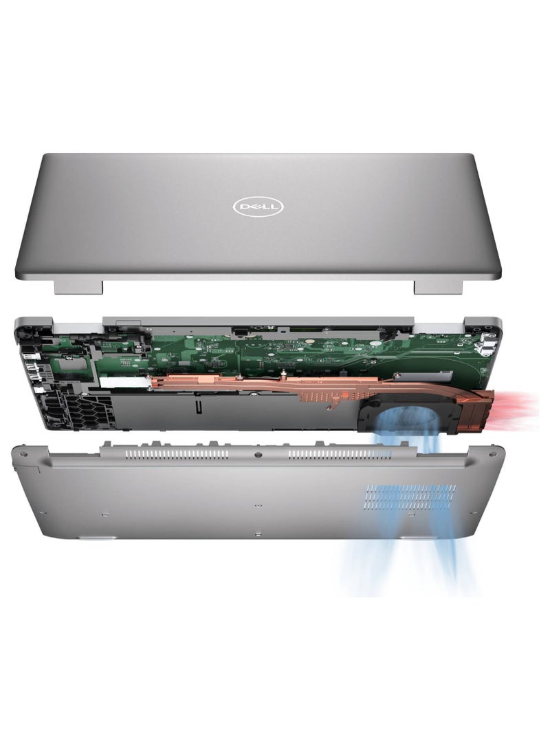 DELL - Dell Latitude 5530 Laptop, 15.6" FHD Anti-Glare Display, Intel Core i5-1235U Processor, 8GB RAM, 512GB SSD, Intel Iris Xe Graphics, ENG Backlit Keyboard, Ubuntu, Gray | Latitude 5530 English Grey - Image 1