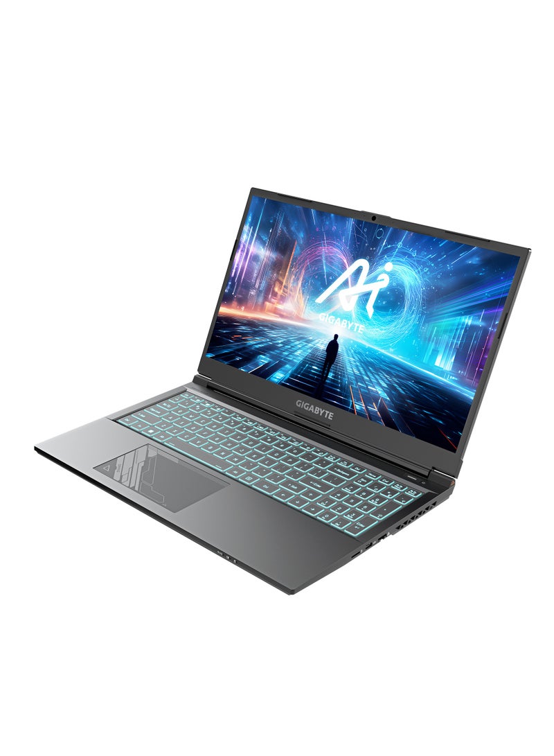 GIGABYTE - LAPTOP GIGABYTE – G5 KF5 H3EE354KD Gaming Laptop Intel Core I7-13620H RAM 16GB DDR5 HDD 512 SSD NVIDIA GeForce RTX 4060 – 144Hz 1920×1080 FHD – Win11 Home English/Arabic black - Image 1