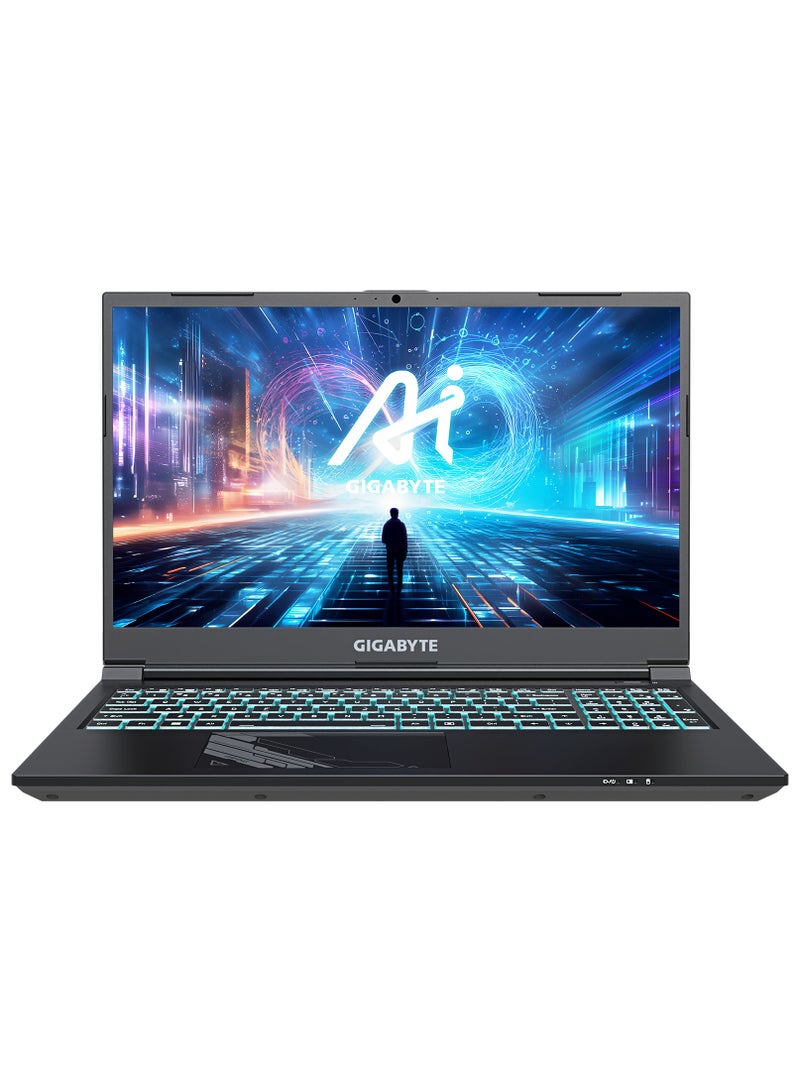 GIGABYTE - LAPTOP GIGABYTE – G5 KF5 H3EE354KD Gaming Laptop Intel Core I7-13620H RAM 16GB DDR5 HDD 512 SSD NVIDIA GeForce RTX 4060 – 144Hz 1920×1080 FHD – Win11 Home English/Arabic black - Image 1