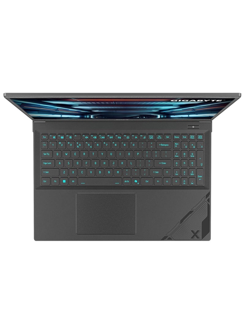جيجابايت - G6X 9MG 2024 Gaming Laptop With 16 Inch Full HD (1920x1200) Display 165Hz /Intel Core i7-13650HX Processor/Nvidia GeForce RTX 4050 Graphics/16GB RAM DDR5/512GB SDD/Windows 11 Home/ English/Arabic Black - Image 1