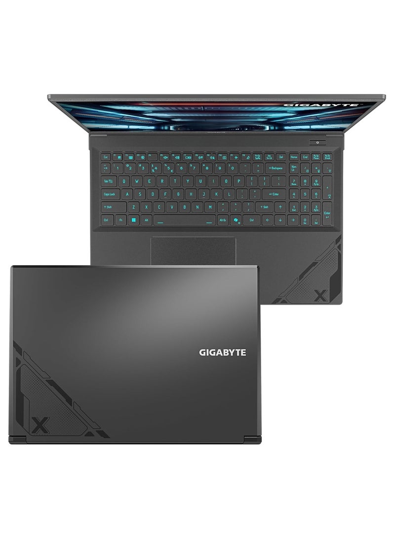 جيجابايت - G6X 9MG 2024 Gaming Laptop With 16 Inch Full HD (1920x1200) Display 165Hz /Intel Core i7-13650HX Processor/Nvidia GeForce RTX 4050 Graphics/16GB RAM DDR5/512GB SDD/Windows 11 Home/ English/Arabic Black - Image 1