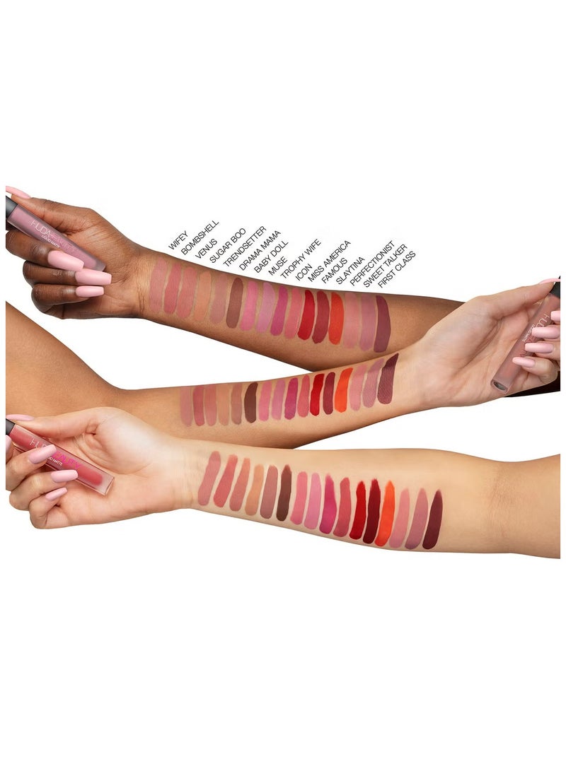 هدى بيوتي - Huda Beauty Liquid Matte Ultra-Comfort Transfer-Proof Lipstick - Icon - Image 1