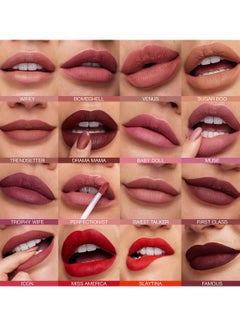 HUDA BEAUTY Huda Beauty Liquid Matte Ultra-Comfort Transfer-Proof Lipstick - Trendsetter  - Image 3