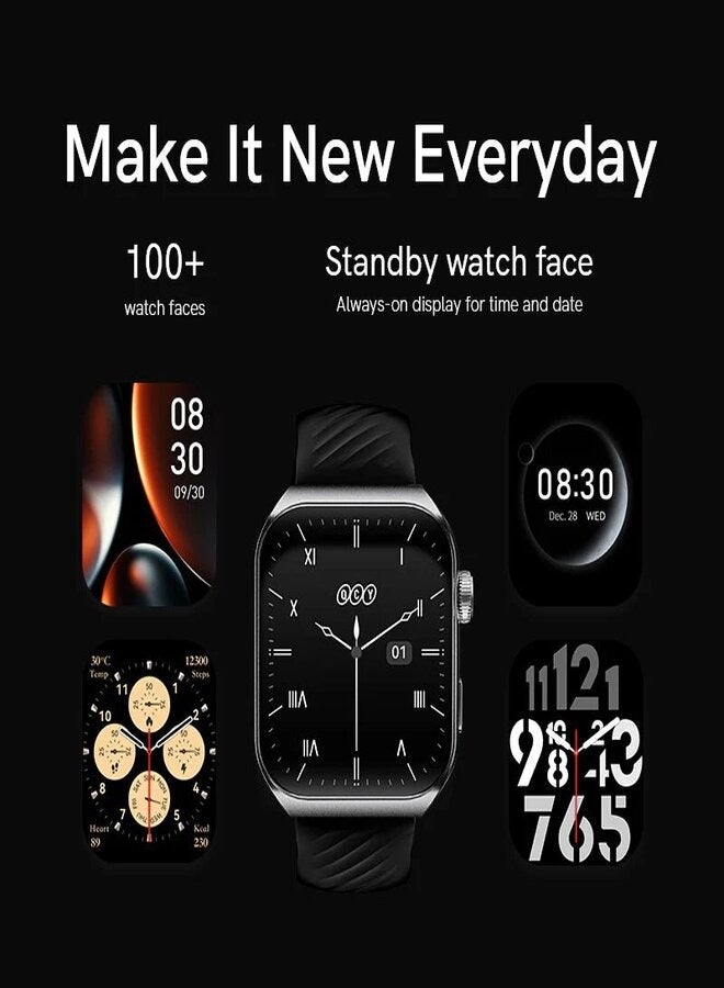 260 mAh QCY Watch GS2 With 1.96 AMOLED Big Screen Display, 100 Plus Watch Faces, 10 Days Battery Life, Health and Sports Tracking Black - pnsku/N70148294V/45/_/1738572512/c5b46044-a22f-4ed9-b63c-980db3b77608