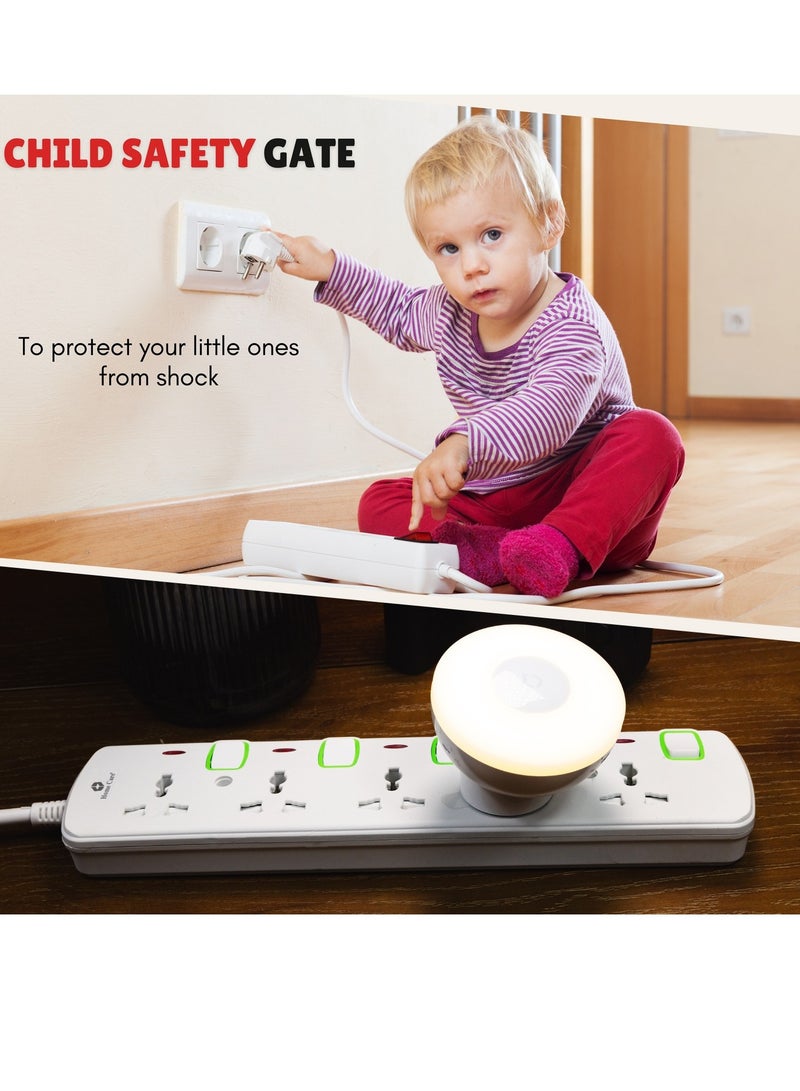 هوم كير - Home Care 5 Way Extension Socket 3M - Extension Lead Strip With Led Indicators | Extra Long Cord With Over Current Protected | Ideal For All Electronic Devices | 2 Years Warranty - Image 1