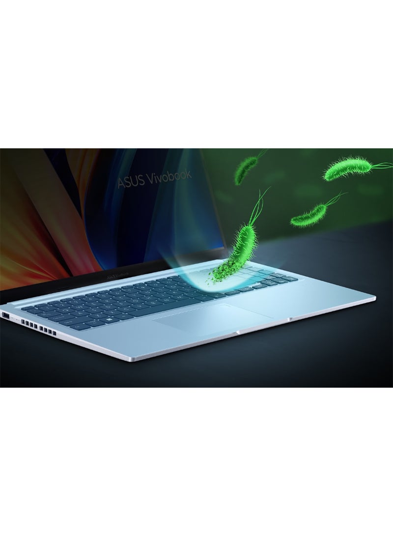 ASUS - VIVOBOOK 15 With 15.6 Inch Full HD(1920 x 1080) Display LED,Intel Core i5-13420H Processor/8GB RAM DDR4/512GB SSD/Intel Iris Xe Graphics/Windows 11 Home English/Arabic Cool Silver - Image 1