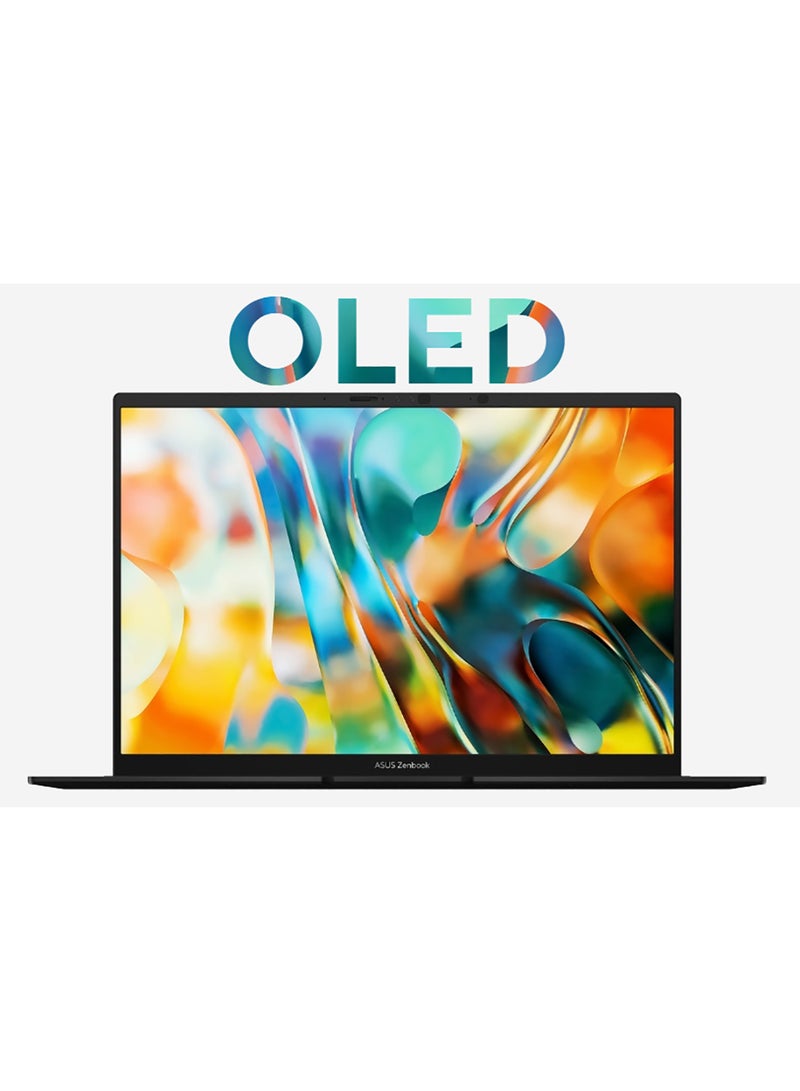 ASUS Zenbook 14 Laptop With 14.0 Inch WUXGA(1920x1200) Display LED,AMD KRACKAN-8C/BGA Processor/Aluminum Body-OLED Screen-NPU up to 50TOPS/32GB RAM DDR5/512GB SSD/AMD Radeon Graphics/Windows 11 Home/FHD Camera/Type C Charge/Backlit Keyboard English/Arabic Jade Black - Image 1