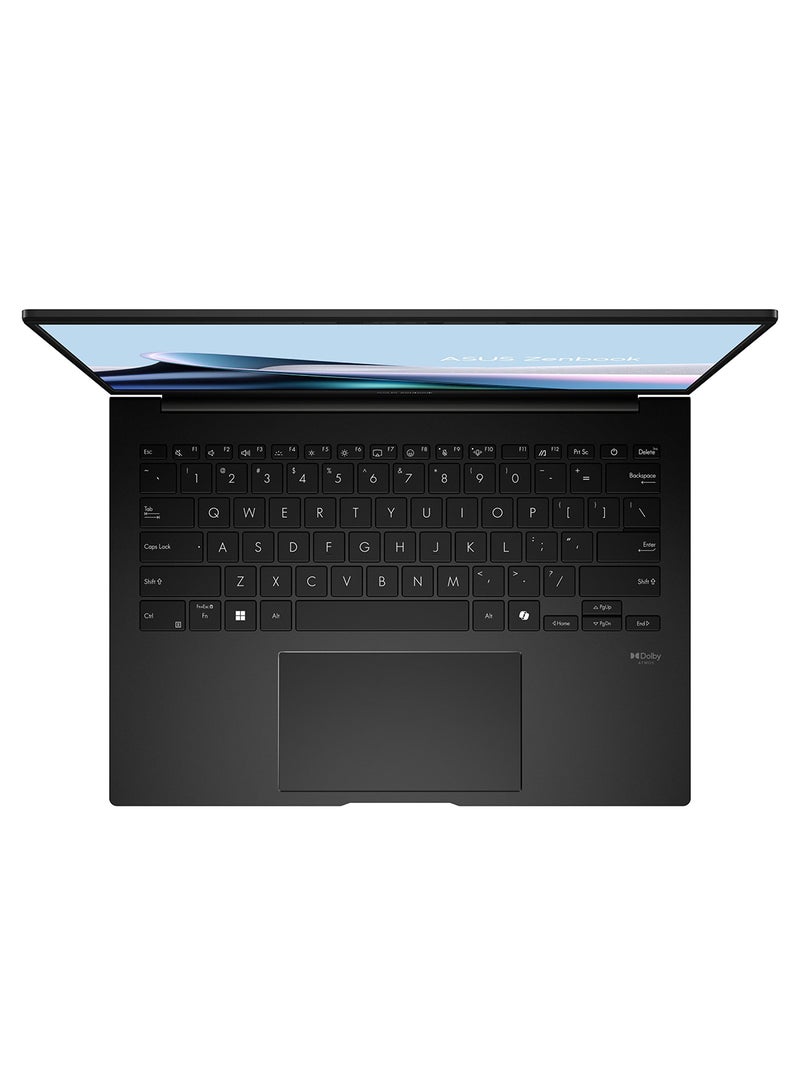 ASUS Zenbook 14 Laptop With 14.0 Inch WUXGA(1920x1200) Display LED,AMD KRACKAN-8C/BGA Processor/Aluminum Body-OLED Screen-NPU up to 50TOPS/32GB RAM DDR5/512GB SSD/AMD Radeon Graphics/Windows 11 Home/FHD Camera/Type C Charge/Backlit Keyboard English/Arabic Jade Black - Image 2