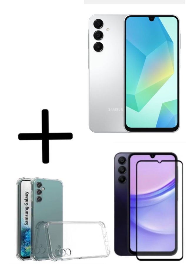 Samsung Galaxy-A16 Dual SIM Gray 4GB RAM 128GB 4G With a Free Gift Screen Protector + Clear Case compatible with Samsung Galaxy A16 - Image 1