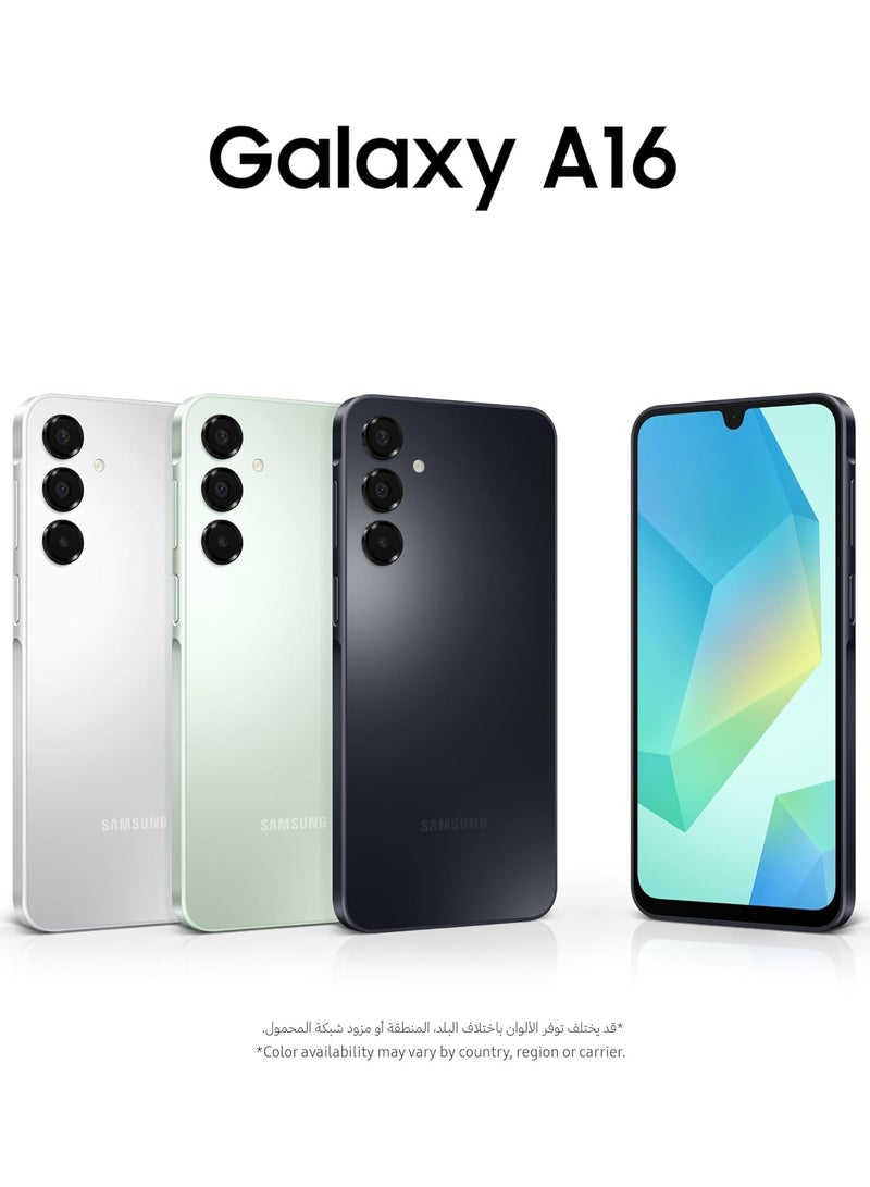 سامسونج جالاكسي A16 ثنائي الشريحة أسود 6 جيجابايت رام 128 جيجابايت 4G - نسخة الشرق الأوسط - Image 2