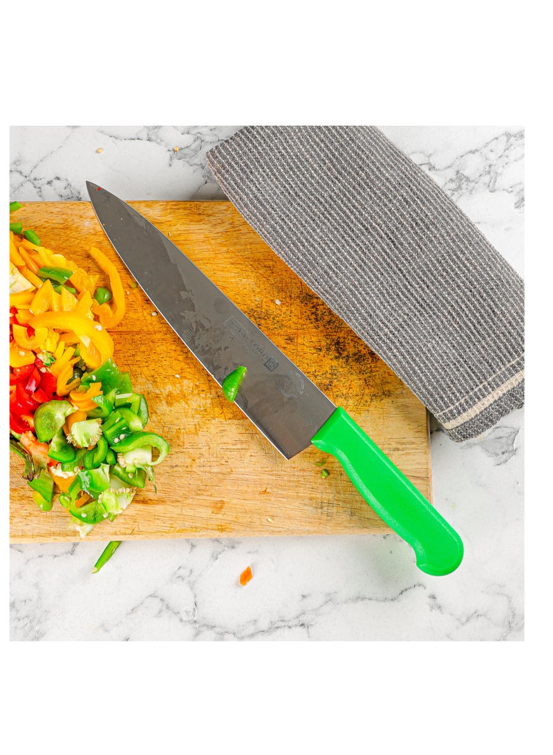 Royalford - Royalford 10" Chef Knife- RF12558/ with Ultra-Sharp Stainless Steel Blades and Rust-Proof Body, PP Handle/ 100% Food-Grade, Suitable for Dining Table - Image 1