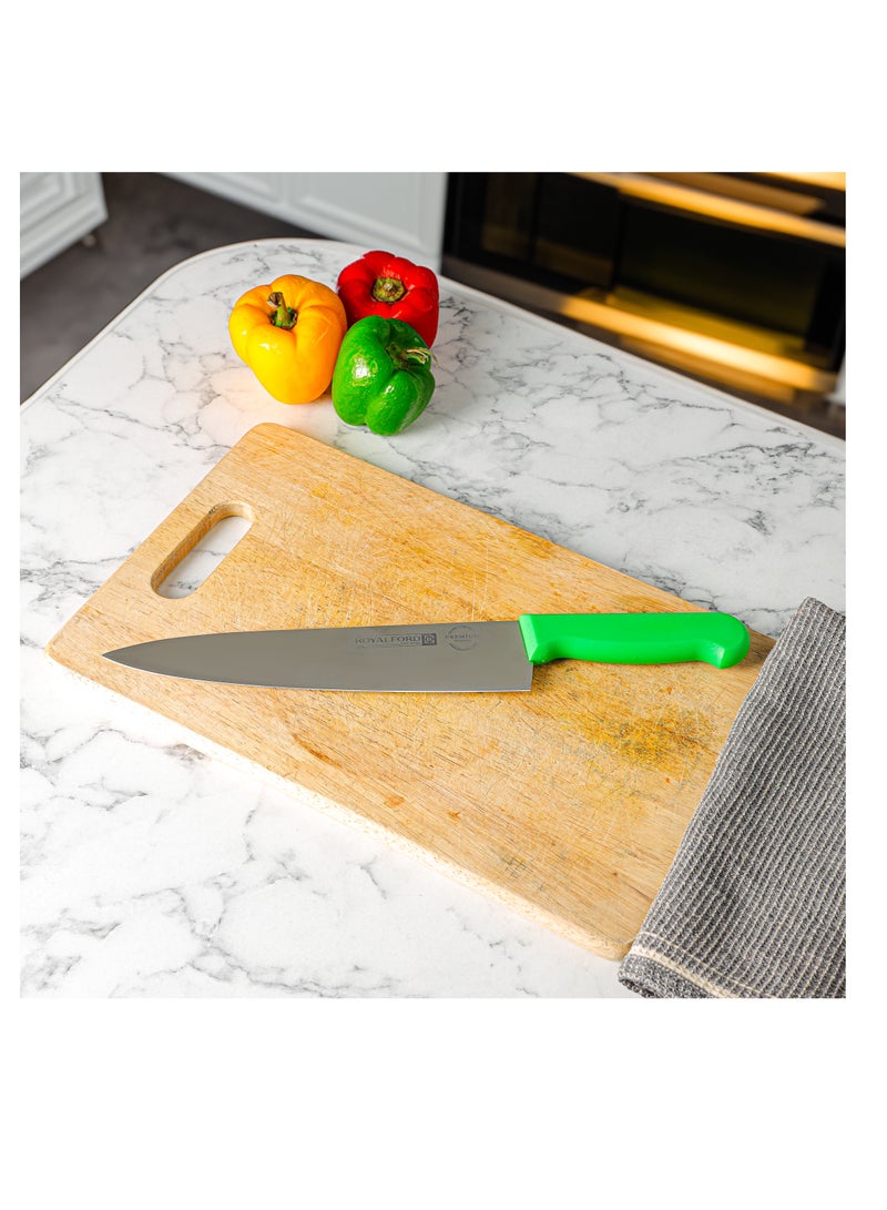 Royalford - Royalford 10" Chef Knife- RF12558/ with Ultra-Sharp Stainless Steel Blades and Rust-Proof Body, PP Handle/ 100% Food-Grade, Suitable for Dining Table - Image 1