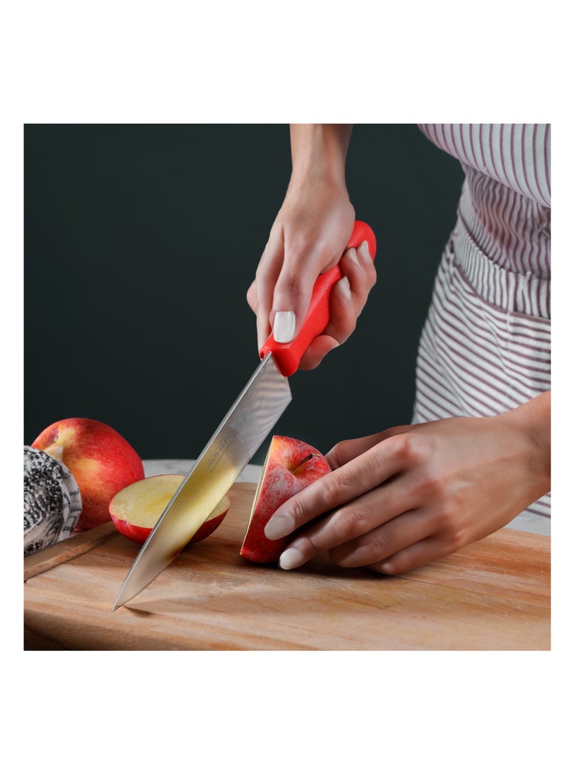 Royalford 8" Chef Knife- RF12559/ with Ultra-Sharp Stainless Steel Blades and Rust-Proof Body, PP Handle