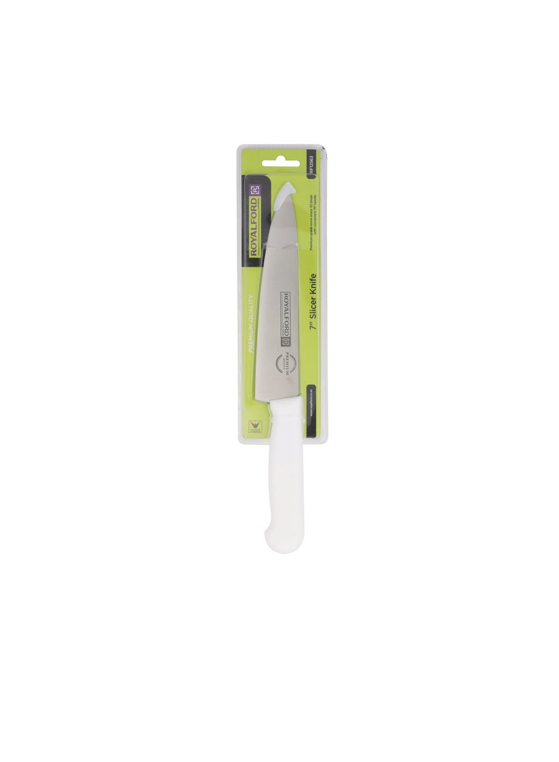 Royalford - Royalford 7" Slicer Knife- RF12563/ with Ultra-sharp Stainless Steel Blade, Rustproof Body, PP Handle - Image 1
