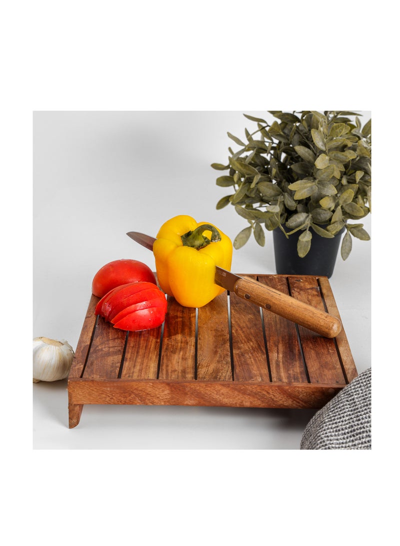 Royalford Royalford Kitchen Knife Set- RF12465/ Pack of 2, Includes 5" Utility and 3.5" Paring Knife Brown  - Image 4