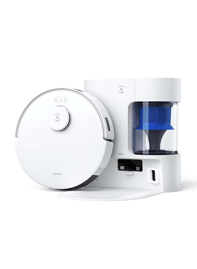 إيكوفاكس DEEBOT N20 PRO Plus Robot Vacuum and Mopwith Bagless Self Emptying Station 8000Pa White 180 ml 5200 W DKX55 White  - Image 2