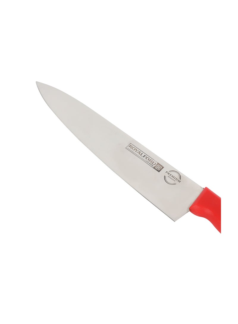 Royalford 10" Chef Knife- RF12555/ with Ultra-Sharp Stainless Steel Blades and Rust-Proof Body, PP Handle