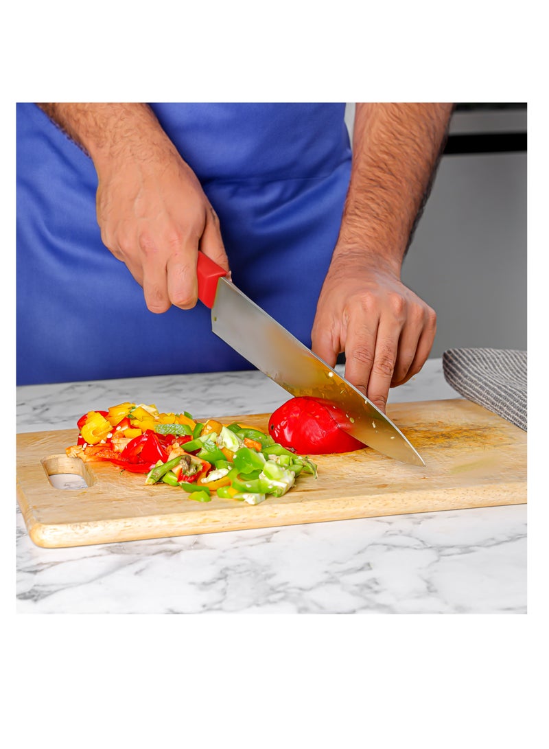 Royalford 10" Chef Knife- RF12555/ with Ultra-Sharp Stainless Steel Blades and Rust-Proof Body, PP Handle