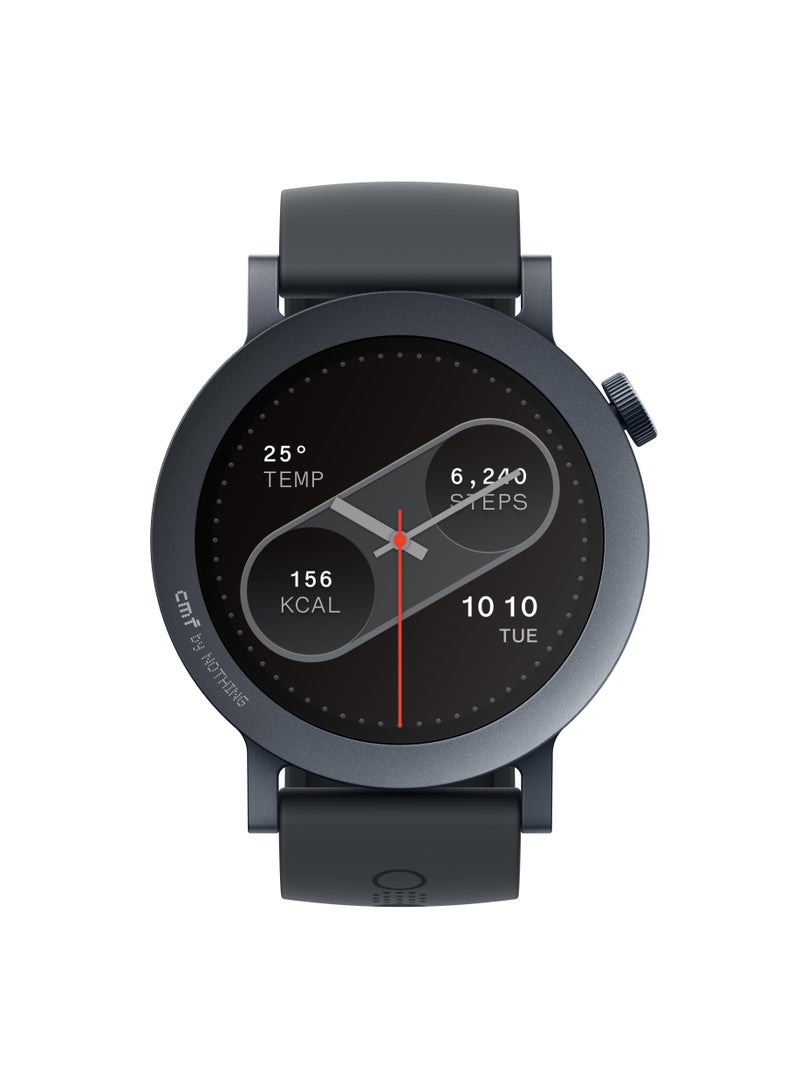 cmf by NOTHING - Watch Pro 2, 1.32" AMOLED Display, Built-in multi-system GPS, 120 Sports Modes, Smart Sleep Algorithm, Bluetooth calling with AI noise reduction, Official Authorization, Dark Grey - Image 1