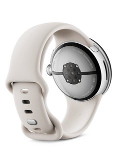 Google Pixel Watch 3 (41mm) - Android Smartwatch with Heart Rate Tracking, Advanced Running from Fitbit, Fitness Insights, 24-Hour Battery - Polished Silver Aluminium Case - Porcelain Band - Wi-Fi Silver  - Image 4