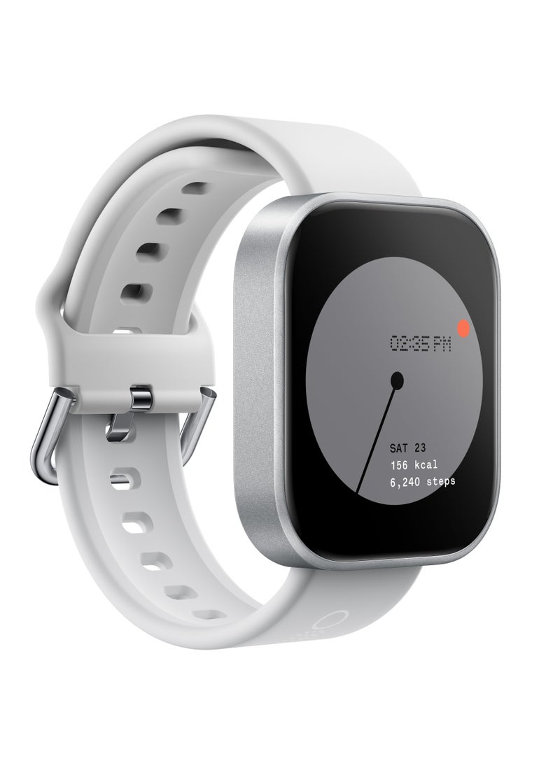 cmf by NOTHING - Watch Pro Smartwatch With Bluetooth Calling, AMOLED Display, IP68 Water Resistant, Official Authorization, Silver - Image 1