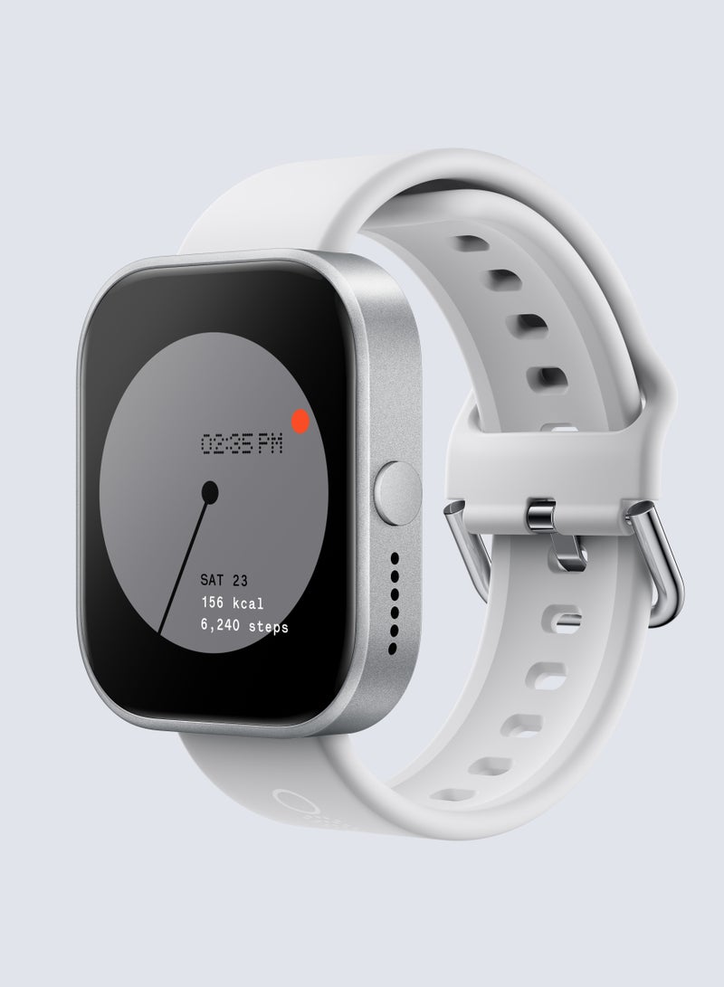 cmf by NOTHING - Watch Pro Smartwatch With Bluetooth Calling, AMOLED Display, IP68 Water Resistant, Official Authorization, Silver - Image 1