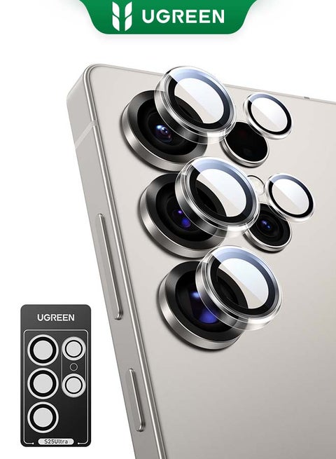 Samsung Galaxy S25 Ultra Camera Lens Protector, HD Anti-Glare, Case Friendly, Ultra Color Reproduction, Ultra-thin 9H Tempered Glass, Scratch-Resistant, Individual Lens Protector Easy Installment Clear