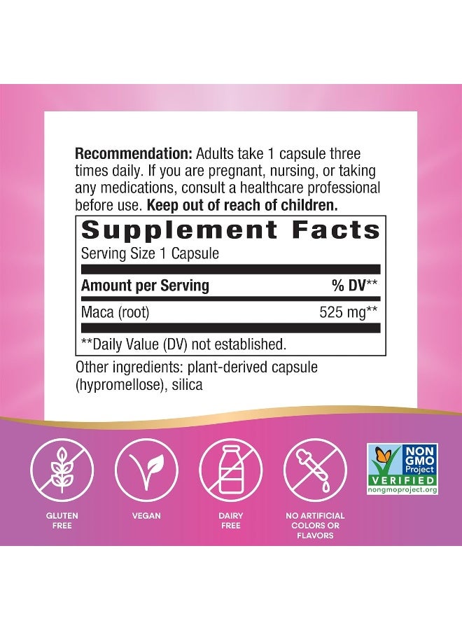 ناتشرز واي Maca Root 100 Vegan Capsules - Image 5