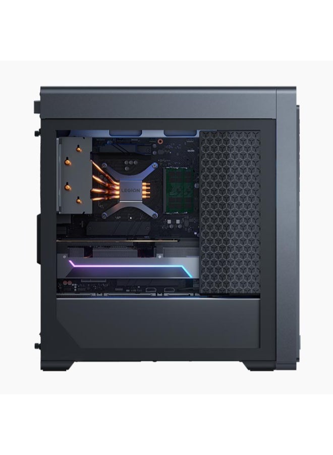 Lenovo - Legion T5 Gaming PC 26IRX9 Intel Core i7-14650HX CPU Processor/ 32GB RAM/ 1TB SSD/12GB NVIDIA GeForce RTX 4070 SUPER Graphics/DOS(Without Windows) english_arabic Storm Grey - Image 1