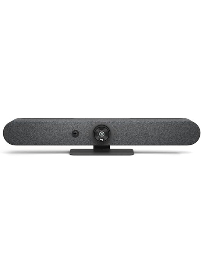 Logitech Rally Bar Mini 4K UHD Conferencing Camera - 6 Beamforming Microphones, PTZ Camera, 3 Speakers, AI Viewfinder, 4X Digital Zoom, Teams, Zoom, Meet Rooms - 960-001340 Black - Image 2