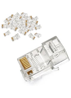 Ugreen UGREEN RJ45 Network Connector for UTP Cat 5, Cat 5e 50pcs silver  - Image 1