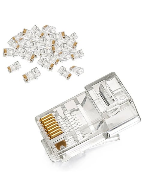 UGREEN RJ45 Network Connector for UTP Cat 5, Cat 5e 50pcs silver