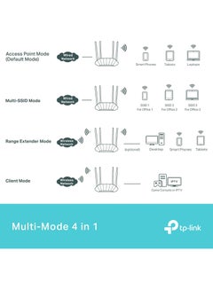 TP-LINK TP-Link AX1800 Dual Band Gigabit Wi-Fi 6 Access Point (TL-WA1801) Desktop Wi-Fi Bridge & Beamforming Supports Multi-SSID/Client/Range Extender Mode 4 Fixed Antennas Passive PoE WHITE  - Image 4