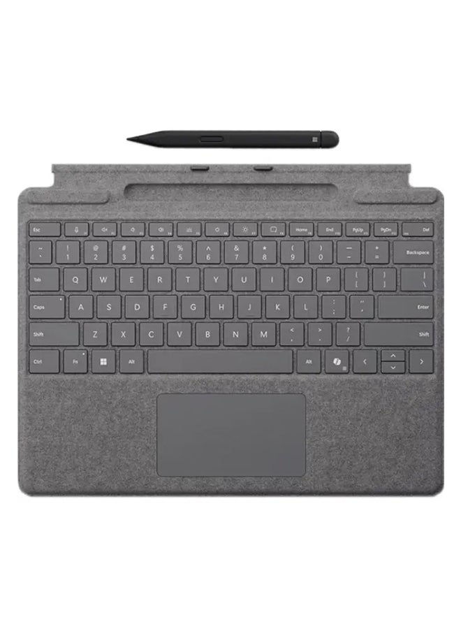Microsoft - Surface Pro  Keyboard with Slim Pen English, for Surface Pro (11th Edition) compatibility with Surface Pro 10 for Business , Pro 9,& 8 Platinum - Image 1