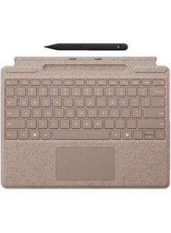Microsoft Surface Pro Keyboard with Slim Pen - Pair with Surface Pro (11th Edition), Surface Pro 10, Pro 9, and  Pro 8 -English Dune  - Image 1