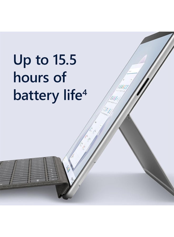 Microsoft Surface Pro 9 Tablet  With 13 Inch Full HD(1920X1080) Display, Core i7-1265U Processor/16GB RAM DDR5/256GB SSD/Windows 11 Pro/ English/Arabic Platinum - Image 3