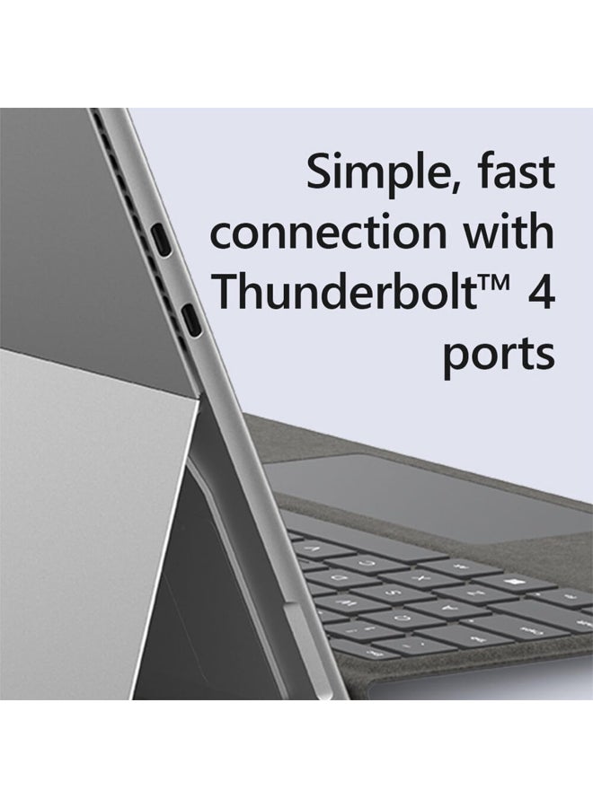 Microsoft Surface Pro 9 Tablet  With 13 Inch Full HD(1920X1080) Display, Core i7-1265U Processor/16GB RAM DDR5/256GB SSD/Windows 11 Pro/ English/Arabic Platinum - Image 4