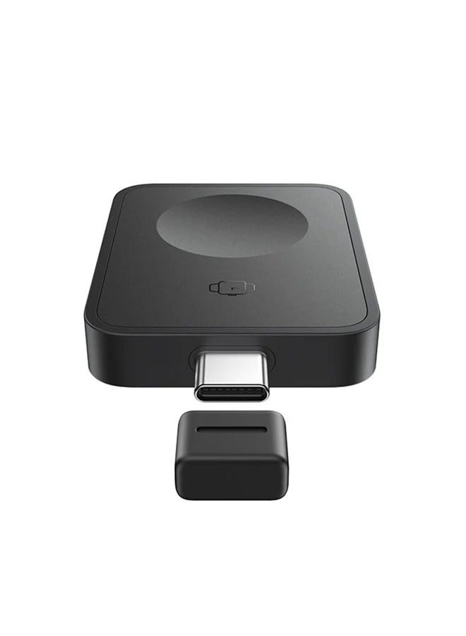 Baseus Magpro Magnetic Wireless Charger for Apple Watch 2.5W Portable Charger Type C Cosmic Black  - Image 1