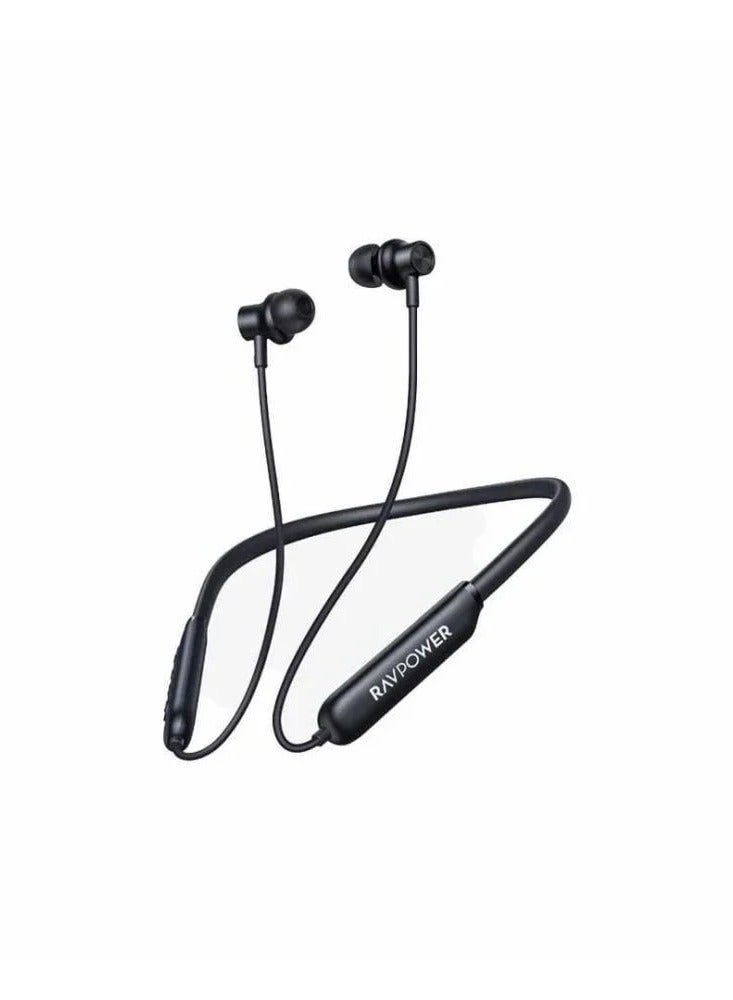 RAVPOWER Neckband Wireless Earbuds 32Hour-RP-BH1008 black  - Image 3