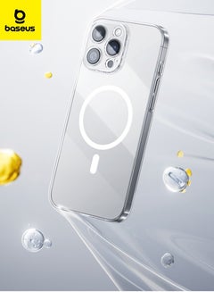 iPhone 16 Pro Case Clear, Compatible with MagSafe, Anti-Yellowing Hard Shell Slim Magnetic Phone Sleeve for iPhone 16 Pro, Transparent, Slim Thin MagSafe Phone Cover 6.3" for Apple 16 Pro, Durable, Lightweight, Scratch-Resistant, Crystal Clear Protection (Clear) iPhone 16 Pro - Clear