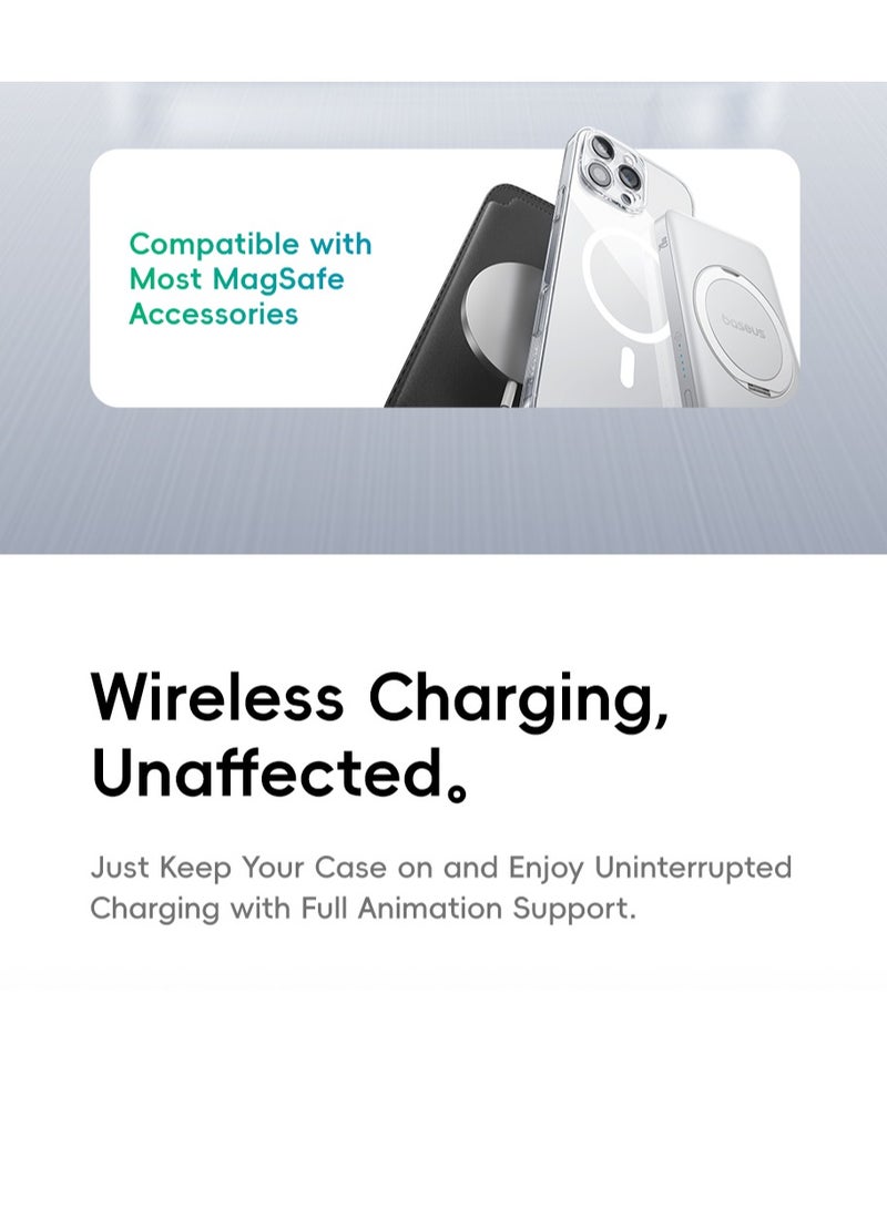 Baseus - iPhone 16 Pro Case Clear, Compatible with MagSafe, Anti-Yellowing Hard Shell Slim Magnetic Phone Sleeve for iPhone 16 Pro, Transparent, Slim Thin MagSafe Phone Cover 6.3" for Apple 16 Pro, Durable, Lightweight, Scratch-Resistant, Crystal Clear Protection (Clear) iPhone 16 Pro - Clear - Image 1