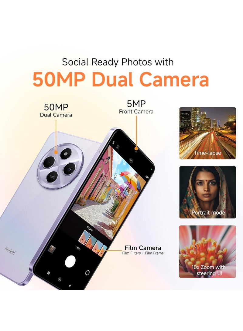 Xiaomi - Redmi A4 4GB RAM 128GB Storage 5G Sparkle Purple - Global Version - Image 1