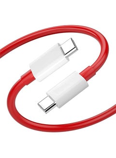 OnePlus Fast Charging Type-C to Type-C Cable – 1 Meter Red  - Image 5