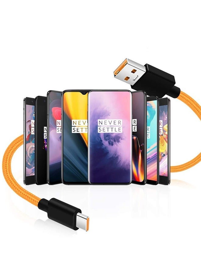 OnePlus - McLaren Edition USB to Type-C Cable – 1 Meter Orange - Image 1