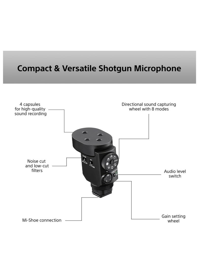 Sony Digital Shotgun Microphone ECM-M1 Black - Image 4