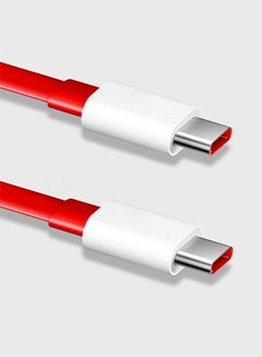 OnePlus Warp Charge Type-C to Type-C Cable – 1.5 Meter, Fast Charging & Data Sync Red  - Image 1