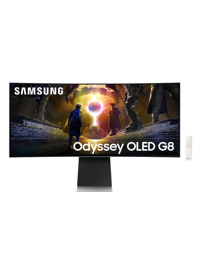 Samsung Odyssey OLED G8 G85SD 34" UWQHD Gaming Monitor – 175Hz, 0.03ms Response Time, Ultra WQHD OLED, Glare-Free, Gaming Hub, Black - Image 1